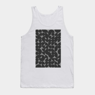 Dark Colored Geometric Pattern - Shapes #10 Tank Top